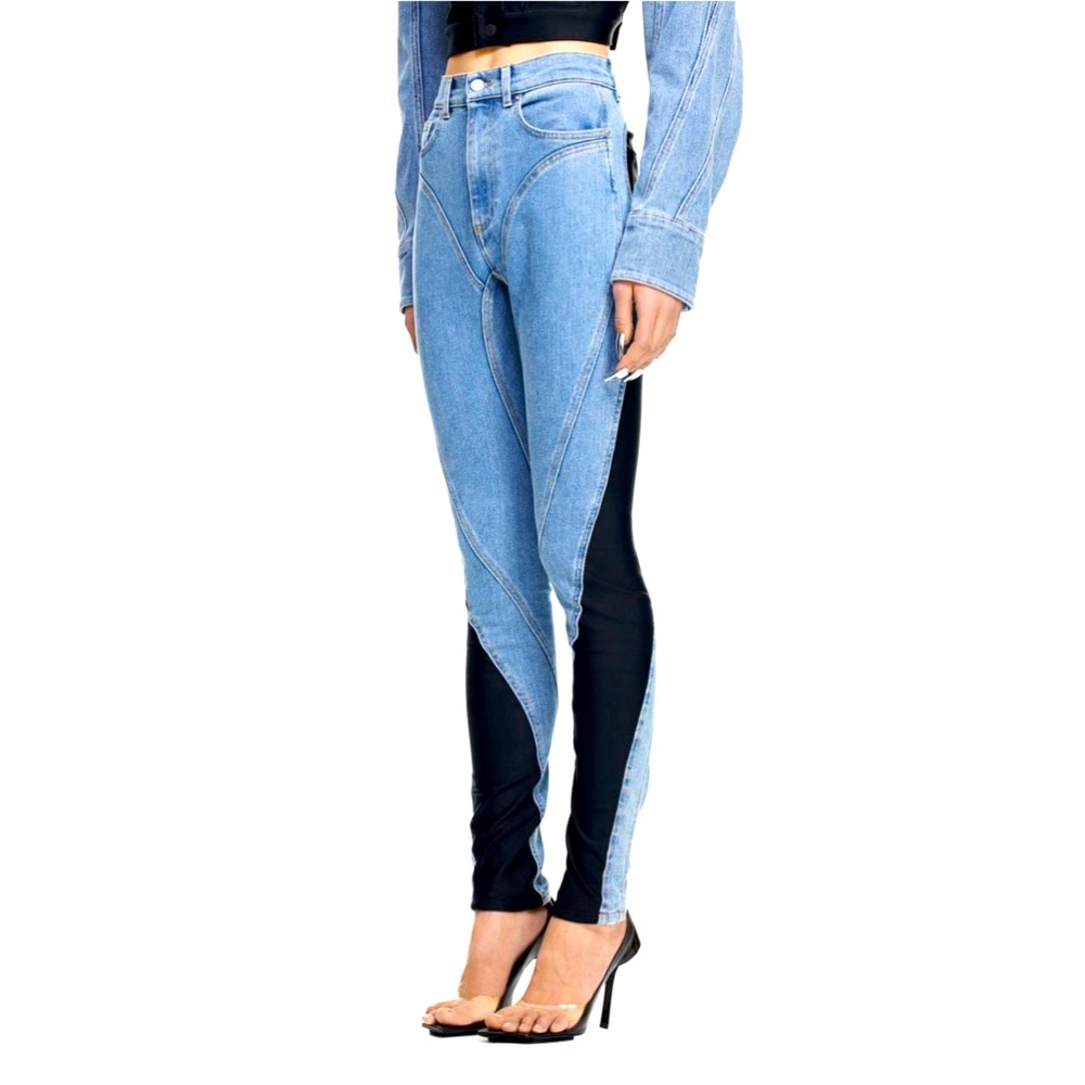 Thierry Mugler Spiral-panel Jeans